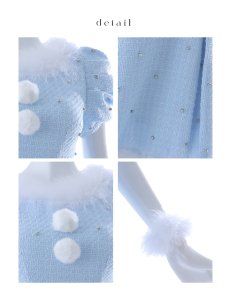 画像30: 【即日発送！】【サンタコス 4点セット】【XS-XLサイズ/3カラー】ツイードビジュープリーツスカートサンタコスプレ[OF04] (30)