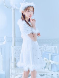 画像12: 【即日発送！】【サンタコス 4点セット】【XS-XLサイズ/3カラー】ツイードビジュープリーツスカートサンタコスプレ[OF04] (12)