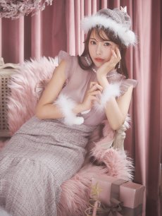 画像28: SALE!【即日発送！】【サンタコス 4点セット】【S-Lサイズ/1カラー】シースルーツイードサンタコスプレ[OF04] (28)