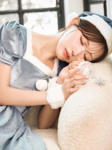 画像16: SALE!【サンタコス 5点セット】【S-Mサイズ/2カラー】ベロアワンピースサンタ[OF01] (16)