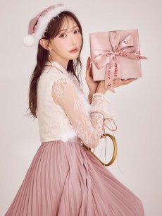 画像3: 【即日発送！】【サンタコス 4点セット】【S-Lサイズ/1カラー】ボレロ付きワンピースサンタ[OF01] (3)