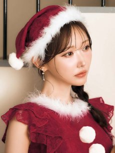 画像17: SALE!【即日発送！】【サンタコス 4点セット】【S-Lサイズ/1カラー】フラワーレースワンピースサンタ[OF01] (17)