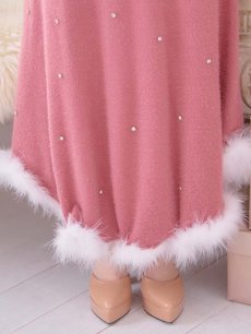 画像16: SALE!【サンタコス 5点セット】【S-Lサイズ/2カラー】ビジューニットワンピースサンタコスプレ[OF01] (16)