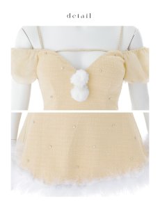 画像23: 【即日発送】【送料無料！】【サンタ】パフスリーブセットアップサンタコスプレ【コスプレ5点セット】【XS-Mサイズ/2カラー】[OF04] (23)