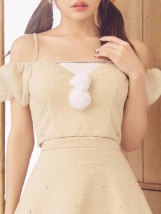 画像16: 【即日発送】【送料無料！】【サンタ】パフスリーブセットアップサンタコスプレ【コスプレ5点セット】【XS-Mサイズ/2カラー】[OF04] (16)