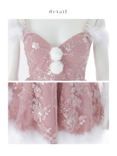 画像21: 【即日発送】【サンタ】レースファーオフショルサンタコスプレ【コスプレ4点セット】【XS-Mサイズ/1カラー】[OF04] (21)