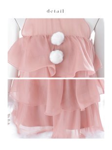 画像31: 【即日発送】【サンタ】アメスリフリルホルターネックサンタコスプレ【コスプレ4点セット】【XS-Lサイズ/2カラー】[OF04] (31)