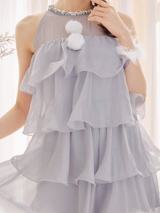 画像27: 【即日発送】【サンタ】アメスリフリルホルターネックサンタコスプレ【コスプレ4点セット】【XS-Lサイズ/2カラー】[OF04] (27)