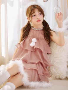 画像17: 【即日発送】【サンタ】アメスリフリルホルターネックサンタコスプレ【コスプレ4点セット】【XS-Lサイズ/2カラー】[OF04] (17)