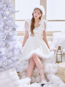 画像11: 【即日発送】【送料無料！】【サンタ】パールスパンコールレースフレアサンタコスプレ【コスプレ3点セット】【S-Lサイズ/1カラー】[OF01] (11)