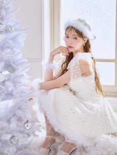 画像16: 【即日発送】【送料無料！】【サンタ】パールスパンコールレースフレアサンタコスプレ【コスプレ3点セット】【S-Lサイズ/1カラー】[OF01] (16)