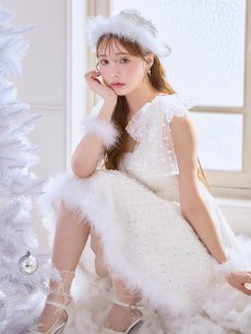 画像17: 【即日発送】【送料無料！】【サンタ】パールスパンコールレースフレアサンタコスプレ【コスプレ3点セット】【S-Lサイズ/1カラー】[OF01] (17)