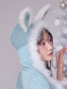 画像15: 【即日発送】【サンタ】ウサ耳ケープ【Fサイズ/3カラー】[OF01] (15)