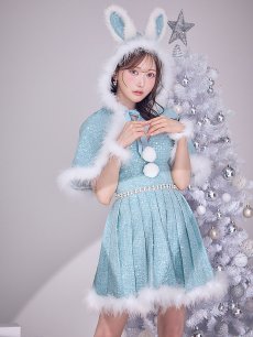 画像6: 【即日発送】【サンタ】ウサ耳ケープ【Fサイズ/3カラー】[OF01] (6)