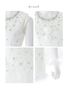 画像19: 【即日発送】【サンタ】ストーンビジューノースリーブタイトサンタコスプレ【コスプレ4点セット】【XS-Lサイズ/3カラー】[OF01] (19)