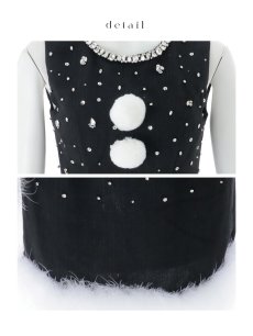 画像26: 【即日発送】【サンタ】ストーンビジューノースリーブタイトサンタコスプレ【コスプレ4点セット】【XS-Lサイズ/3カラー】[OF01] (26)