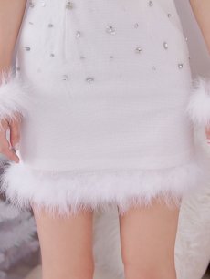 画像14: 【即日発送】【サンタ】ストーンビジューノースリーブタイトサンタコスプレ【コスプレ4点セット】【XS-Lサイズ/3カラー】[OF01] (14)