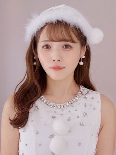 画像16: 【即日発送】【サンタ】ストーンビジューノースリーブタイトサンタコスプレ【コスプレ4点セット】【XS-Lサイズ/3カラー】[OF01] (16)