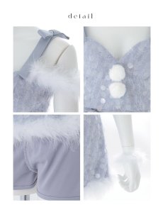 画像24: 【予約 / 12月上旬発送予定】【送料無料！】【サンタ】ラメニットリボンセットアップサンタコスプレ【コスプレ5点セット】【XS-Lサイズ/2カラー】[OF01] (24)