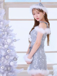 画像10: 【予約 / 12月上旬発送予定】【送料無料！】【サンタ】ラメニットリボンセットアップサンタコスプレ【コスプレ5点セット】【XS-Lサイズ/2カラー】[OF01] (10)