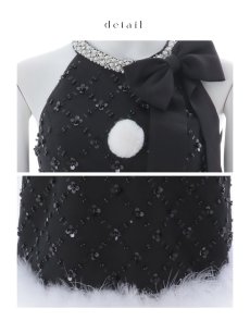 画像26: 【即日発送】【サンタ】サイドリボンツイードビジューサンタコスプレ【コスプレ5点セット】【XS-Lサイズ/2カラー】[OF01] (26)