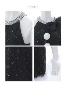 画像27: 【即日発送】【サンタ】サイドリボンツイードビジューサンタコスプレ【コスプレ5点セット】【XS-Lサイズ/2カラー】[OF01] (27)