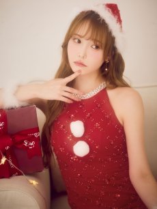 画像13: 【即日発送】【サンタ】サイドリボンツイードビジューサンタコスプレ【コスプレ5点セット】【XS-Lサイズ/2カラー】[OF01] (13)