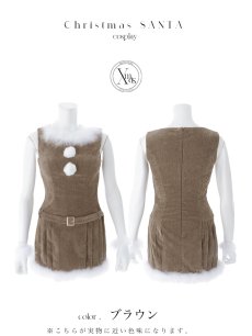 画像21: 【即日発送】【送料無料！】【サンタ】ベルト付きファーサンタコスプレ【コスプレ4点セット】【XS-XLサイズ/3カラー】[OF04/OF04] (21)