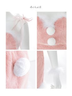 画像22: 【即日発送】【送料無料！】【サンタ】チュールリボンセットアップサンタコスプレ【コスプレ7点セット】【XS-Mサイズ/2カラー】 (22)