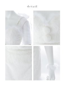 画像18: 【即日発送】【送料無料！】【サンタ】チュールリボンセットアップサンタコスプレ【コスプレ7点セット】【XS-Mサイズ/2カラー】 (18)