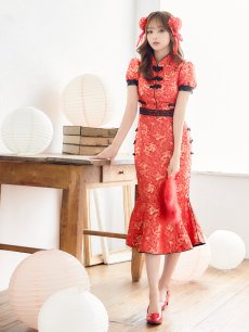 画像5: 【SALE!!】【即日発送】マーメイドスカートチャイナドレスコスプレ (SE02YN)【sugar nineハロウィン2点セット】【S-Lサイズ/1カラー】(SE02YN)[HC03] (5)