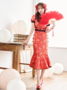 画像11: 【SALE!!】【即日発送】マーメイドスカートチャイナドレスコスプレ (SE02YN)【sugar nineハロウィン2点セット】【S-Lサイズ/1カラー】(SE02YN)[HC03] (11)