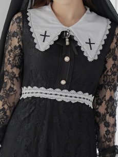 画像6: 【即日発送】【送料無料！】シスターコスプレ/レースワンピース【sugar nineハロウィン3点セット】【S-XLサイズ/1カラー】[HC03] (6)