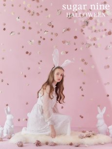 画像1: 【SALE!!】バニーワンピースコスプレ/レースワンピース【sugar nineハロウィン3点セット】【S-Lサイズ/1カラー】[HC03] (1)
