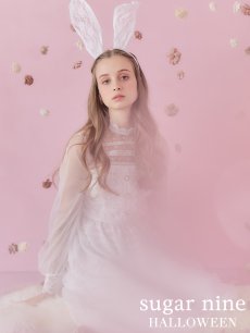 画像3: 【SALE!!】バニーワンピースコスプレ/レースワンピース【sugar nineハロウィン3点セット】【S-Lサイズ/1カラー】[HC03] (3)