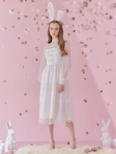 画像5: 【SALE!!】バニーワンピースコスプレ/レースワンピース【sugar nineハロウィン3点セット】【S-Lサイズ/1カラー】[HC03] (5)