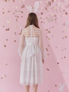 画像6: 【SALE!!】バニーワンピースコスプレ/レースワンピース【sugar nineハロウィン3点セット】【S-Lサイズ/1カラー】[HC03] (6)