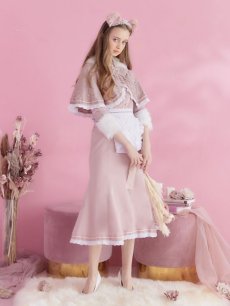 画像5: 【SALE!!】【即日発送】ファーポンチョ付きベアメイドコスプレ/ワンピースコスプレ【sugar nineハロウィン4点セット】【S-Lサイズ/1カラー】[HC03] (5)