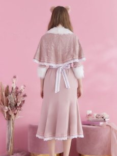 画像6: 【SALE!!】【即日発送】ファーポンチョ付きベアメイドコスプレ/ワンピースコスプレ【sugar nineハロウィン4点セット】【S-Lサイズ/1カラー】[HC03] (6)