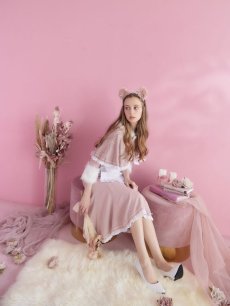 画像11: 【SALE!!】【即日発送】ファーポンチョ付きベアメイドコスプレ/ワンピースコスプレ【sugar nineハロウィン4点セット】【S-Lサイズ/1カラー】[HC03] (11)