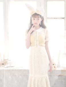 画像8: 【SALE!!】【ハロウィン】 バニーレースワンピースコスプレ 【コスプレ3点セット】【S-Lサイズ/2カラー】[HC03] (8)