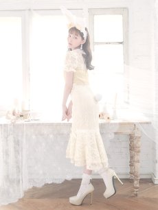 画像14: 【SALE!!】【ハロウィン】 バニーレースワンピースコスプレ 【コスプレ3点セット】【S-Lサイズ/2カラー】[HC03] (14)