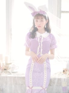 画像1: 【SALE!!】【ハロウィン】 バニーレースワンピースコスプレ 【コスプレ3点セット】【S-Lサイズ/2カラー】[HC03] (1)