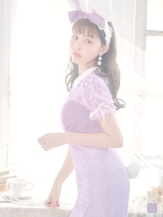 画像3: 【SALE!!】【ハロウィン】 バニーレースワンピースコスプレ 【コスプレ3点セット】【S-Lサイズ/2カラー】[HC03] (3)