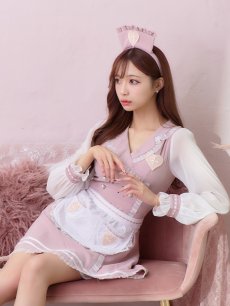 画像11: 【即日発送】ナースコスプレ/ワンピースコスプレ/Aライン/フレアスカート【sugar nineハロウィン3点セット】【S-Lサイズ/1カラー】(SU220155)[HC03] (11)