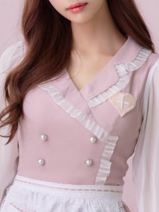 画像7: 【即日発送】ナースコスプレ/ワンピースコスプレ/Aライン/フレアスカート【sugar nineハロウィン3点セット】【S-Lサイズ/1カラー】(SU220155)[HC03] (7)