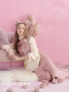 画像3: 【即日発送】ツイードキャットワンピースコスプレ/マーメイドスカート【sugar nineハロウィン3点セット】【S-Lサイズ/1カラー】[HC03] (3)