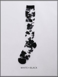 画像4: 【即日発送】【ソックス】花柄シアーソックス【1サイズ/3カラー】[OF08] (4)