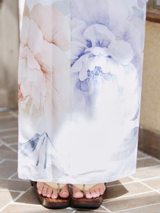 画像17: 【即日発送】クラシカルフラワーブーケ浴衣 【浴衣3点セット 浴衣/帯/下駄】 [YMT] (17)