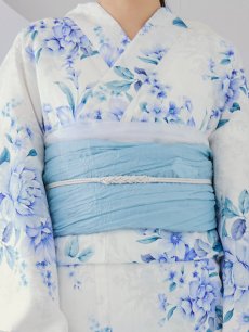 画像18: 【即日発送】透き通る青の幻想浴衣 【浴衣3点セット 浴衣/帯/下駄】 [YMT] (18)